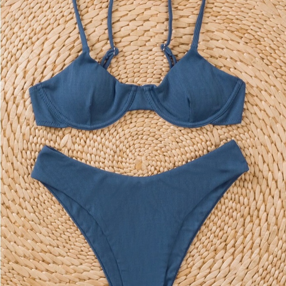 SHEIN Blue Bikini Set